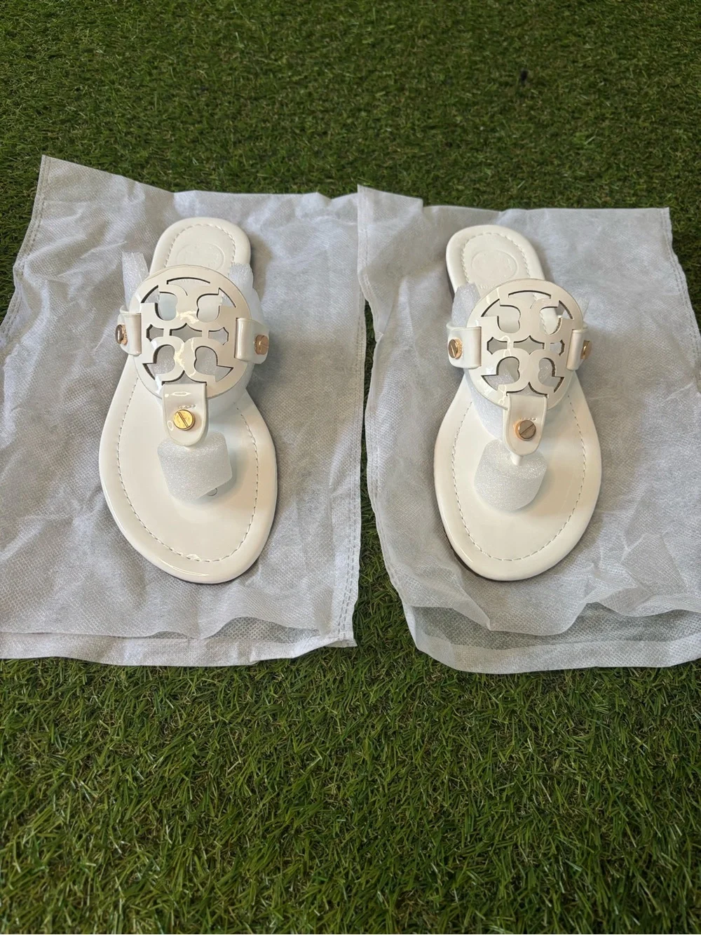 Tory Burch Sandals White Size 8-8.5
